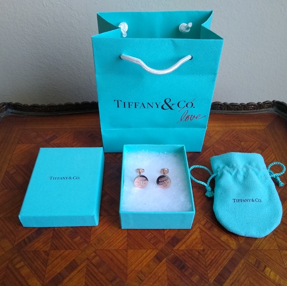 TIFFANY & CO RUBEDO CUFFLINKS. 1837 COLLECTION - Picture 3 of 8